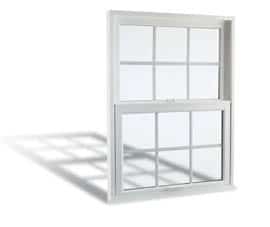 white two pane window