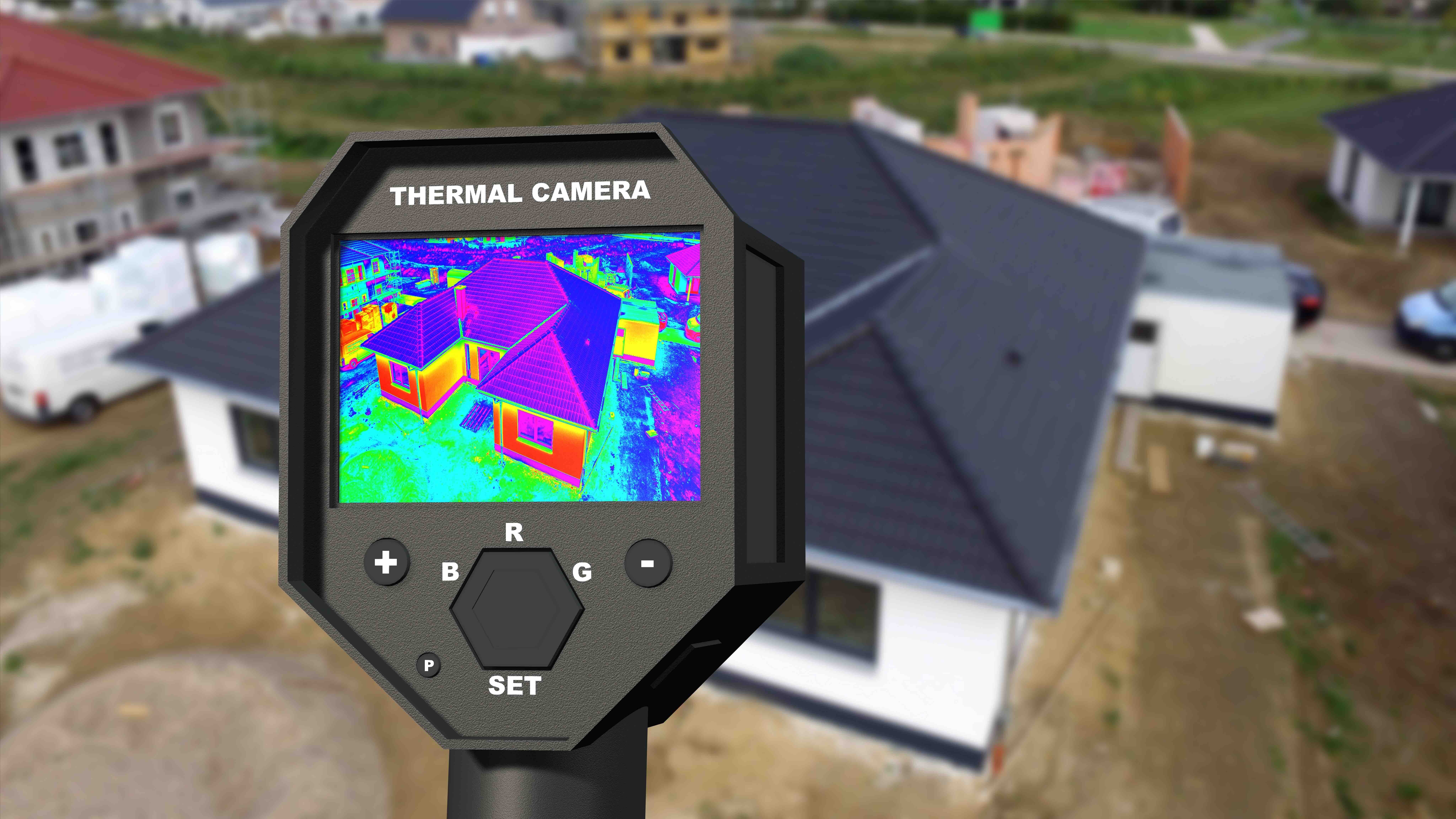 thermal camera and house