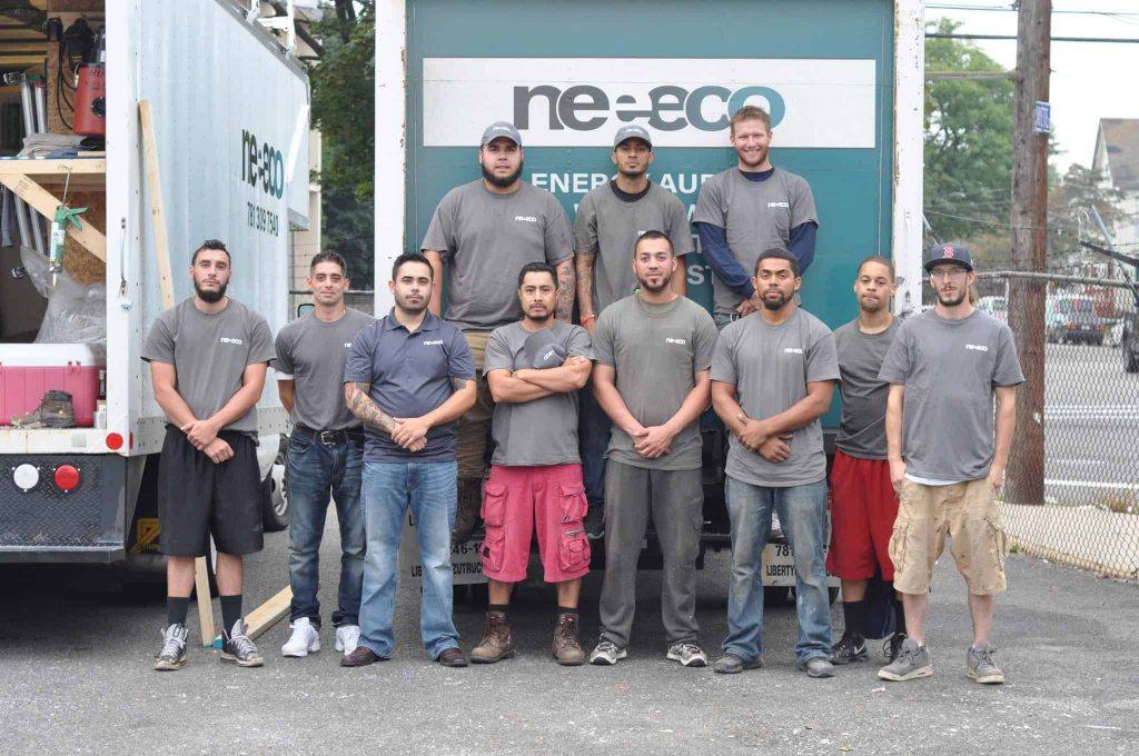 crew in front of neeeco truck