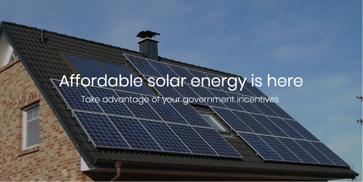 affordable solar energy is here graphic