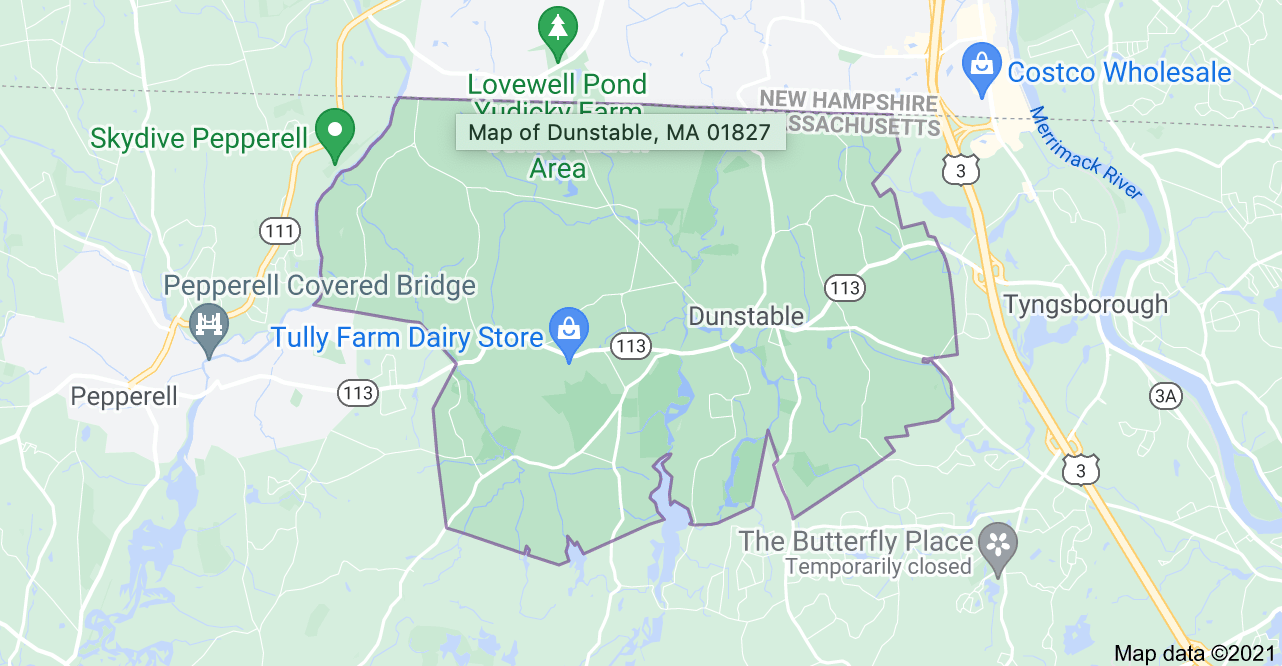 map of sunstable, ma